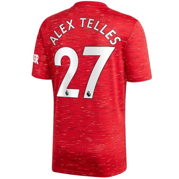 Camiseta Manchester United NO.27 Alex Telles Primera Equipación 2020-2021 Rojo